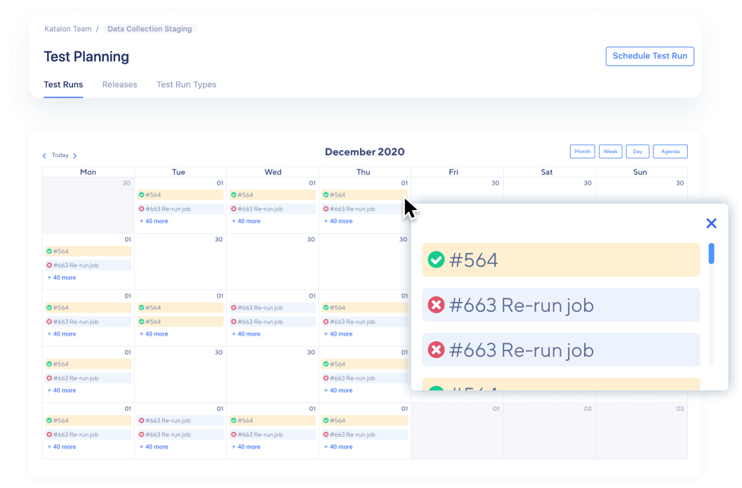 screenshot of Katalon TestOps